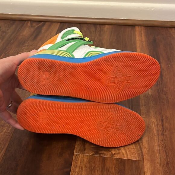 GUCCI Basket Sneaker in Multicolour Leather Effect Women’s EU 39/US 9 - Picture 8 of 9